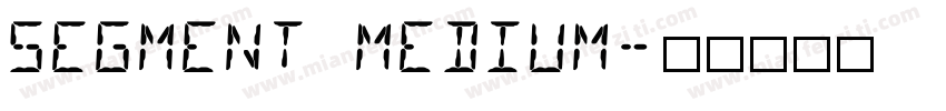 Segment Medium字体转换
